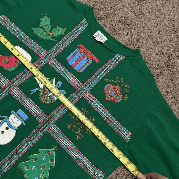 ☃️Haband for Her brand Vintage Ugly Christmas Sweatshirt 🎄EUC - Picture 13 of 17